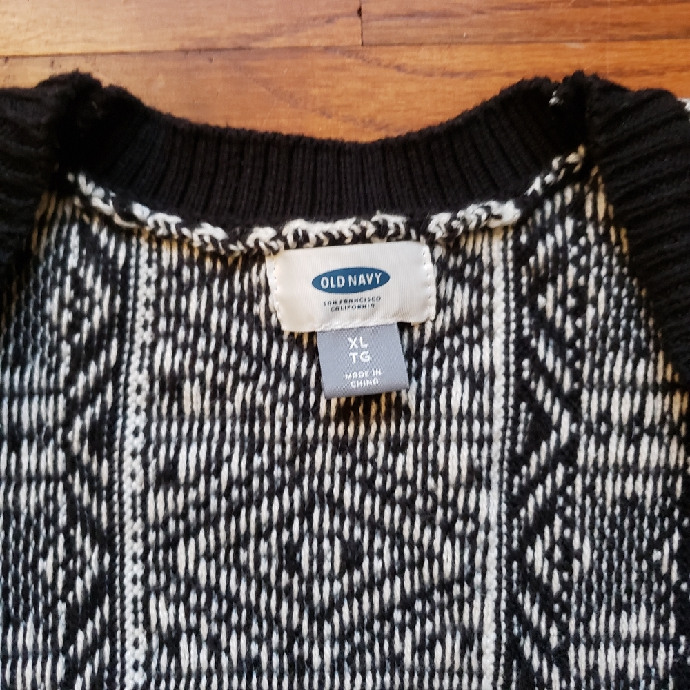 Old Navy | Long Open Front Patterned Cardigan Swe… - image 3